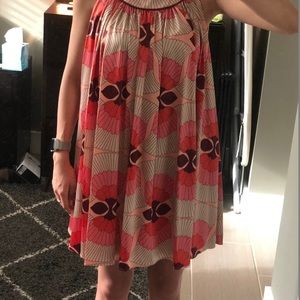 Zara Basic Shift Dress Pink and Nude Colors